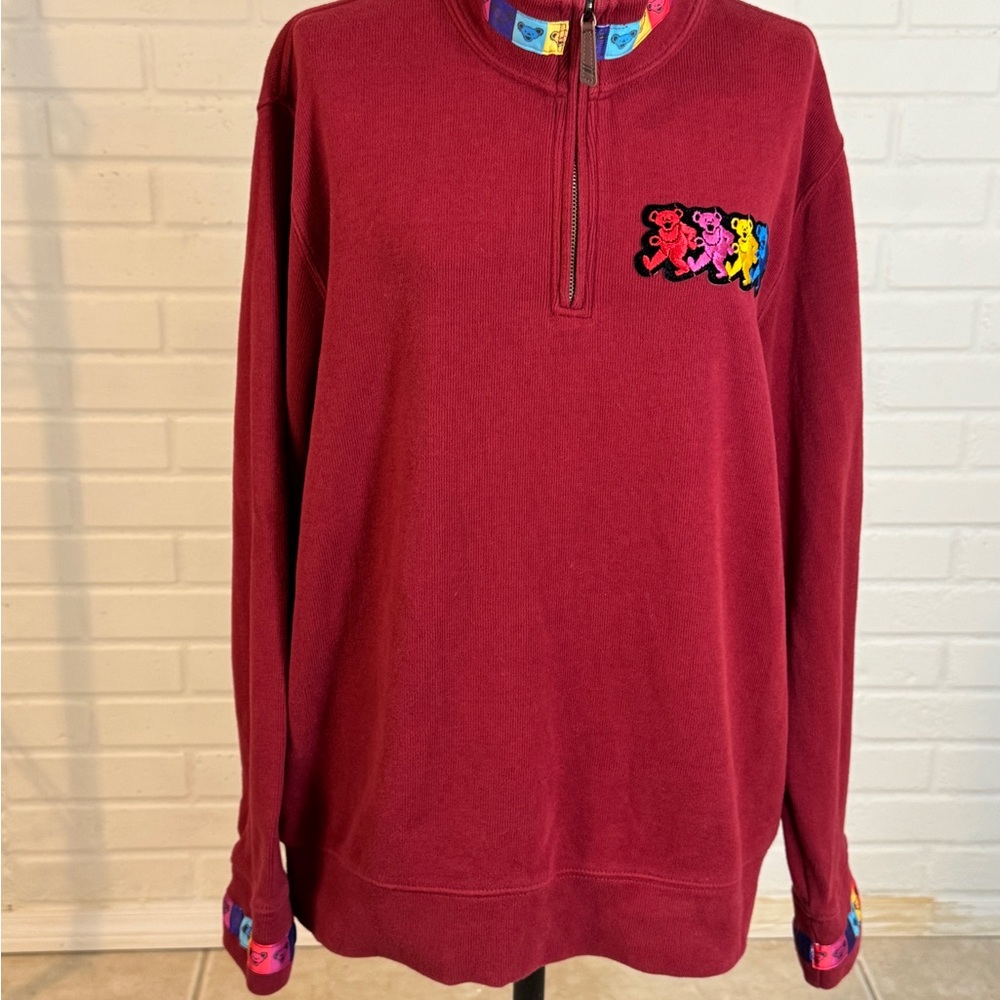 Grateful Dead 1of A Kind Dancing Bear Pull Over - image 3